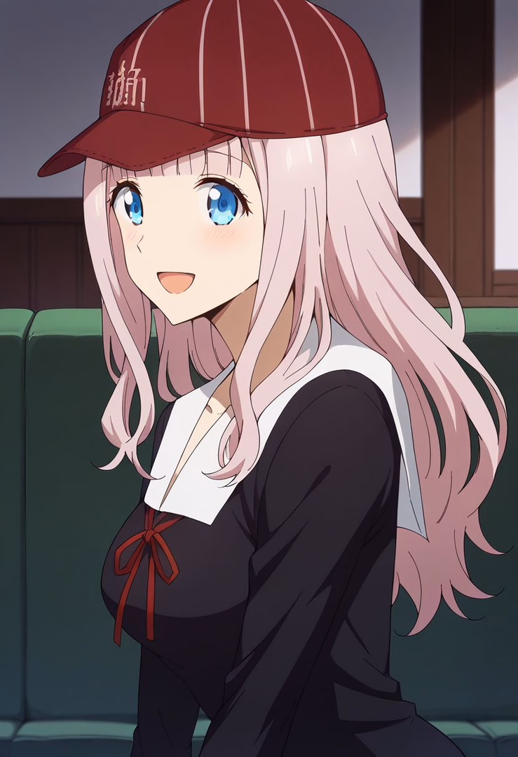 Chika Fujiwara - A bubbly, eccentric student council secretary who fancies herself a 'Love Detective,' always ready t