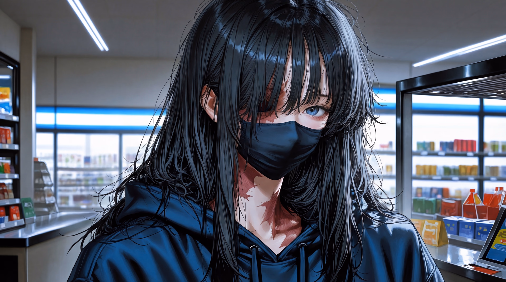 Serena Winters - A disfigured shut-in VTuber who hides her scars behind a cute avatar, Serena's life is a quiet trage