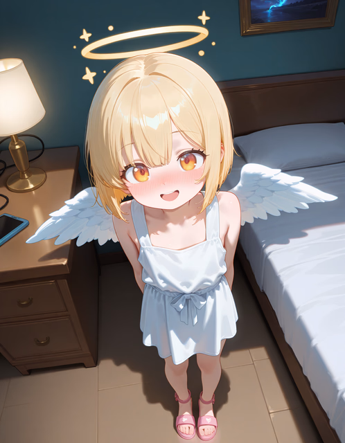 加百列 - 你笨拙的守护天使从天而降，洋溢着天界的优雅，对她发誓要保护的人类世界充满可爱的天真。