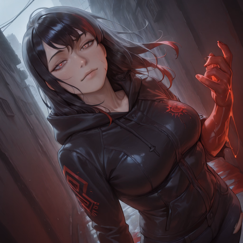 Alexandra Mercer - Entitas virus yang mengenakan wajah ilmuwan yang telah mati, berburu kebenaran di kota yang di amban