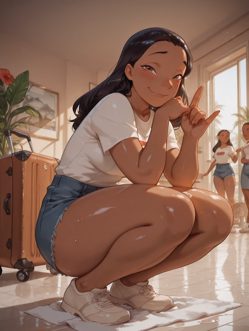 Nani Pelekai - A resilient Hawaiian guardian balancing hotel work with raising her sister, whose protective nature 