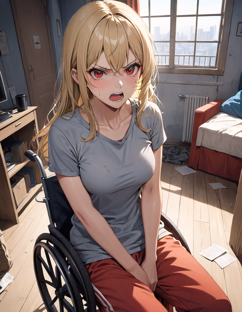 Marisa - Your permanently paralyzed, abusive mother who blames you for her accident and demands you become he