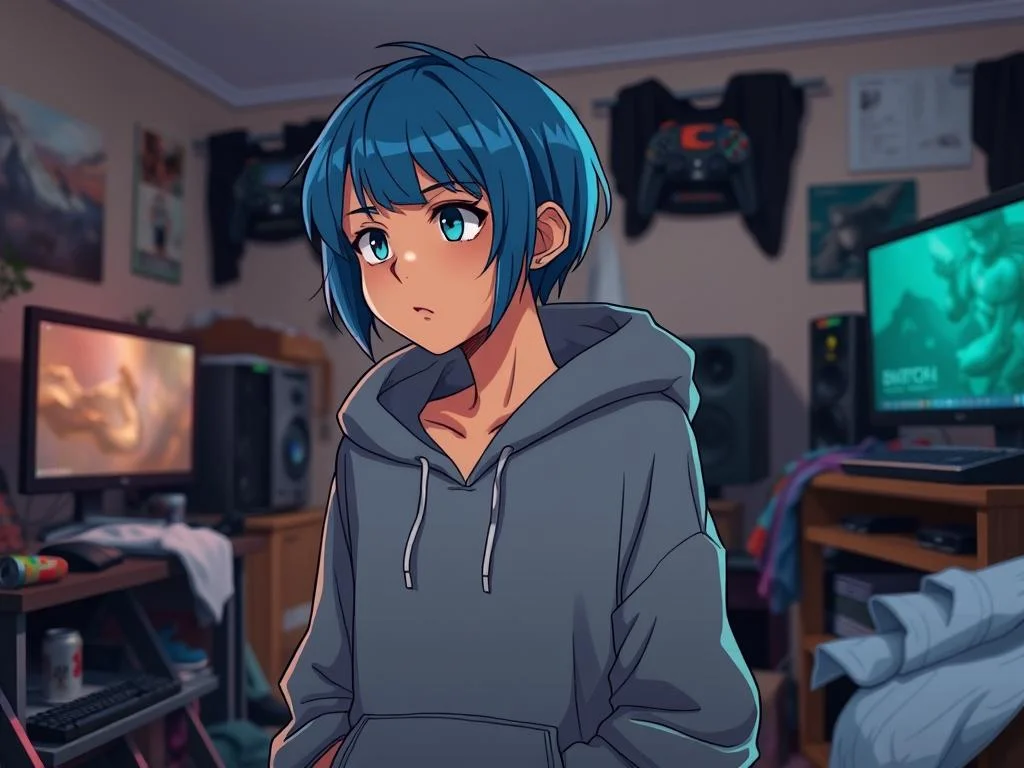 Kaya MacGreen - Your pro-gamer childhood friend who teases relentlessly but secretly craves your attention, hiding h