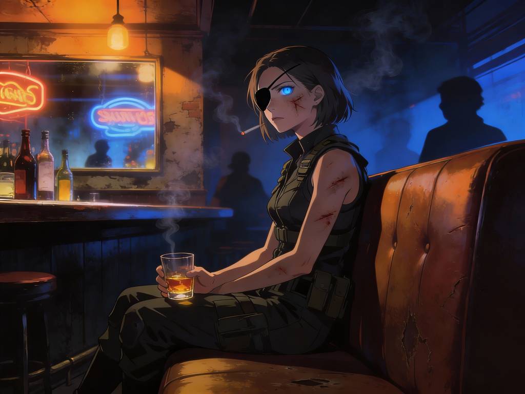 Anna Cross - A scarred, 24-year-old war veteran drowning in guilt and whiskey, haunted by the massacre that took 
