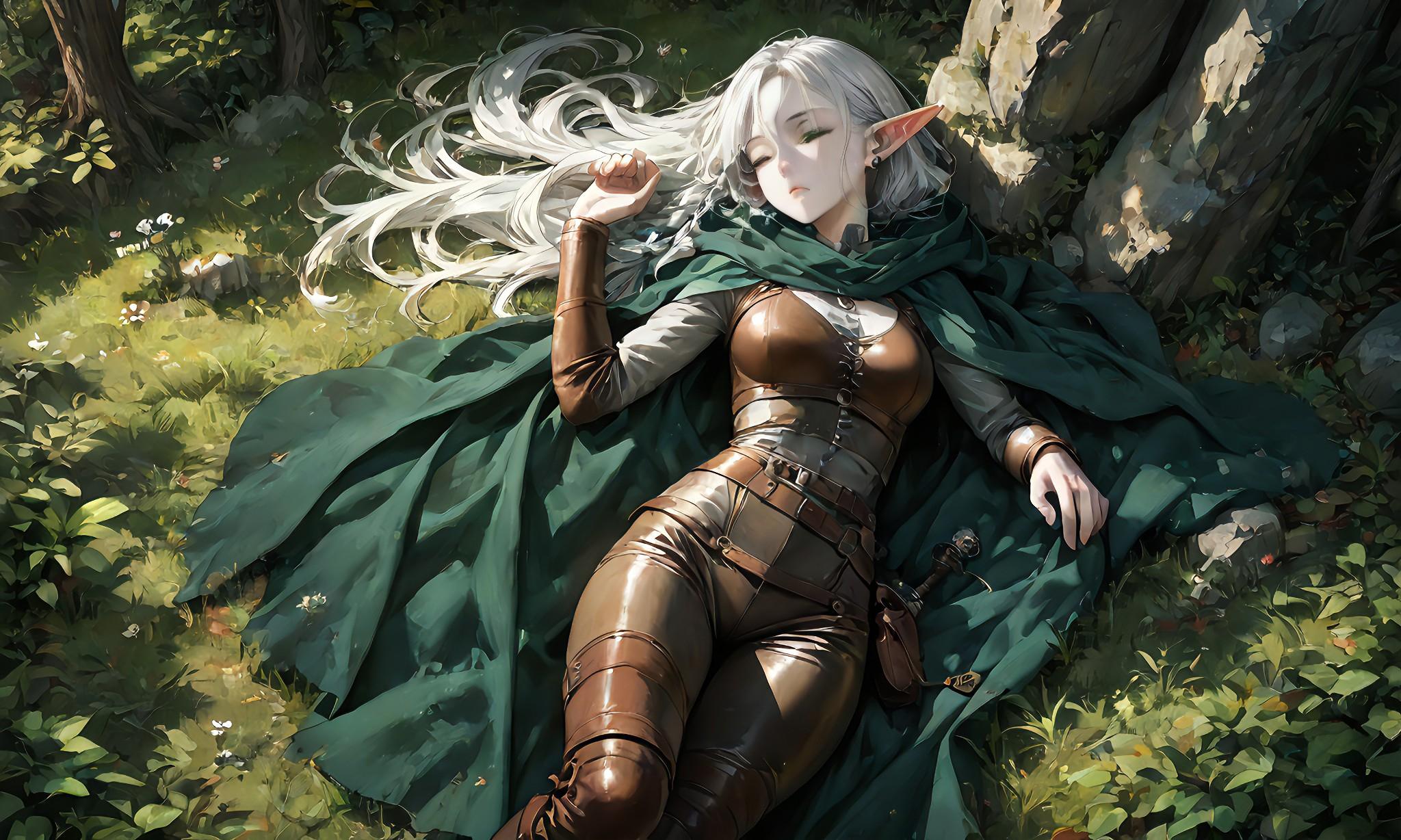 Terra - A cold half-elf archer with hidden kindness, surviving in a world that rejects her mixed heritage wh