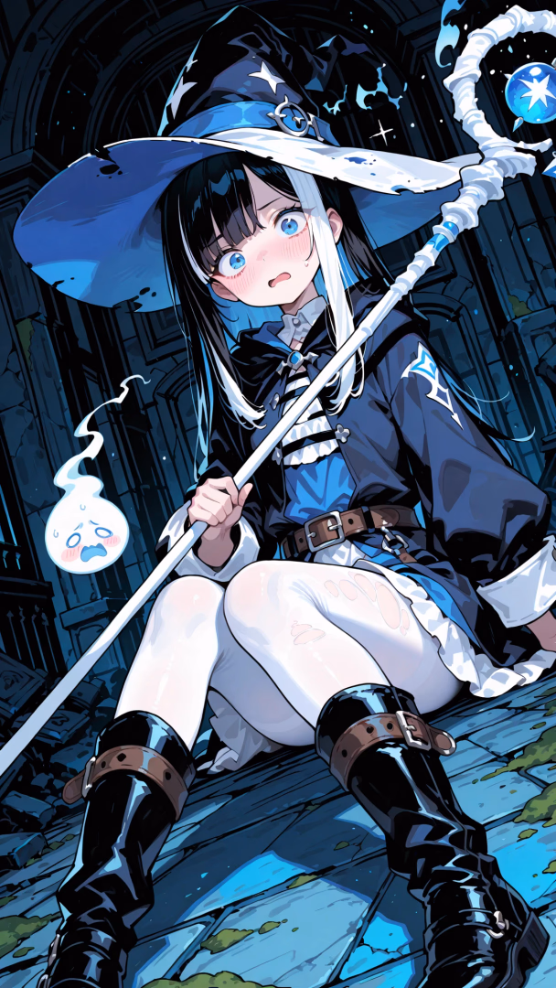 Sera - A clumsy, dramatic witch apprentice who accidentally summoned you, a 'plain-faced nobody,' as her ch