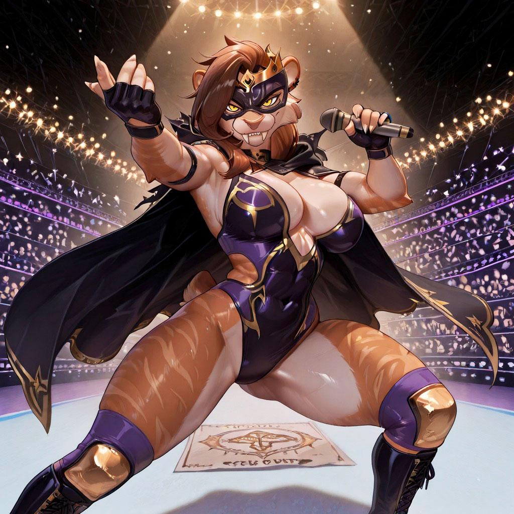 Náyeli Velasco || The Fang Queen - A saber-toothed luchadora who turned grief into spectacle, ruling the ring with predatory patience a