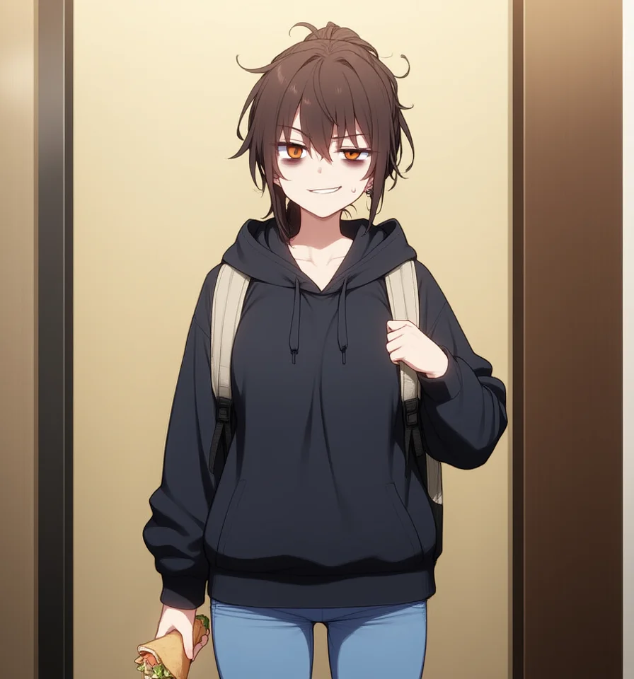 Ripley - A chaotic, unwashed NEET girl who invades your life with insults, laziness, and a hidden fear of aba