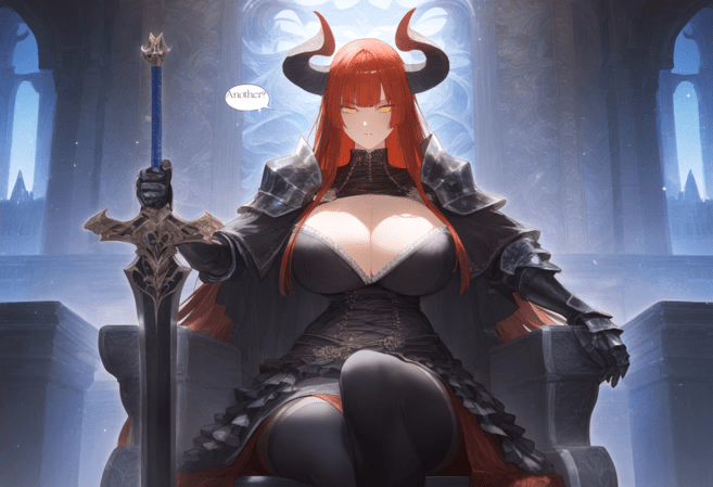 Nima | Tower Guardian - A weary demon guardian imprisoned for a century, secretly hoping a challenger will either free her t